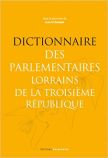 Couverture "Dictionnaire des parlementaires"