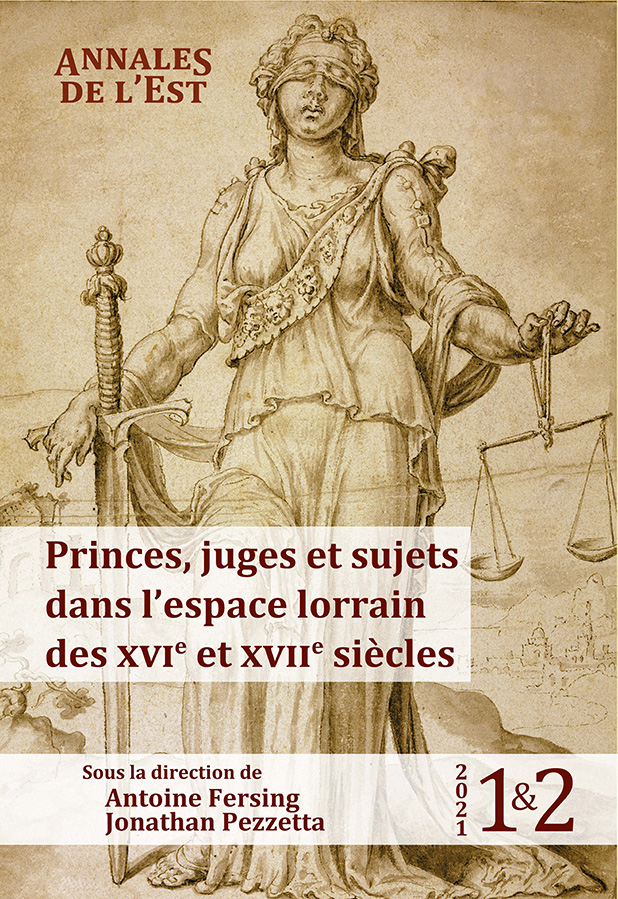 couverture Princes, juges et sujets dans l'espace lorraine