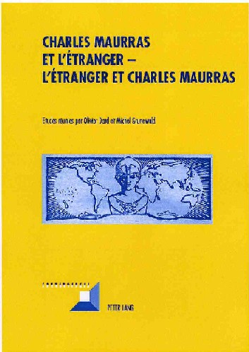 Couverture "Charles Maurras et l'étranger"