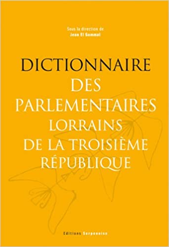 Couverture "Dictionnaire des parlementaires"