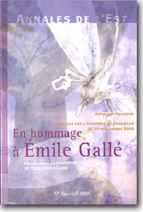 Couverture Numéro spécial : En hommage à Emile Gallé