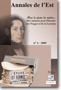 Couverture Sous la plume du maître... Des minutes pour l'histoire des Vosges et de la Lorraine