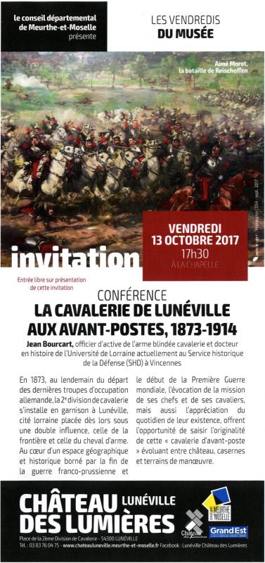 affiche cavalerie Lunéville