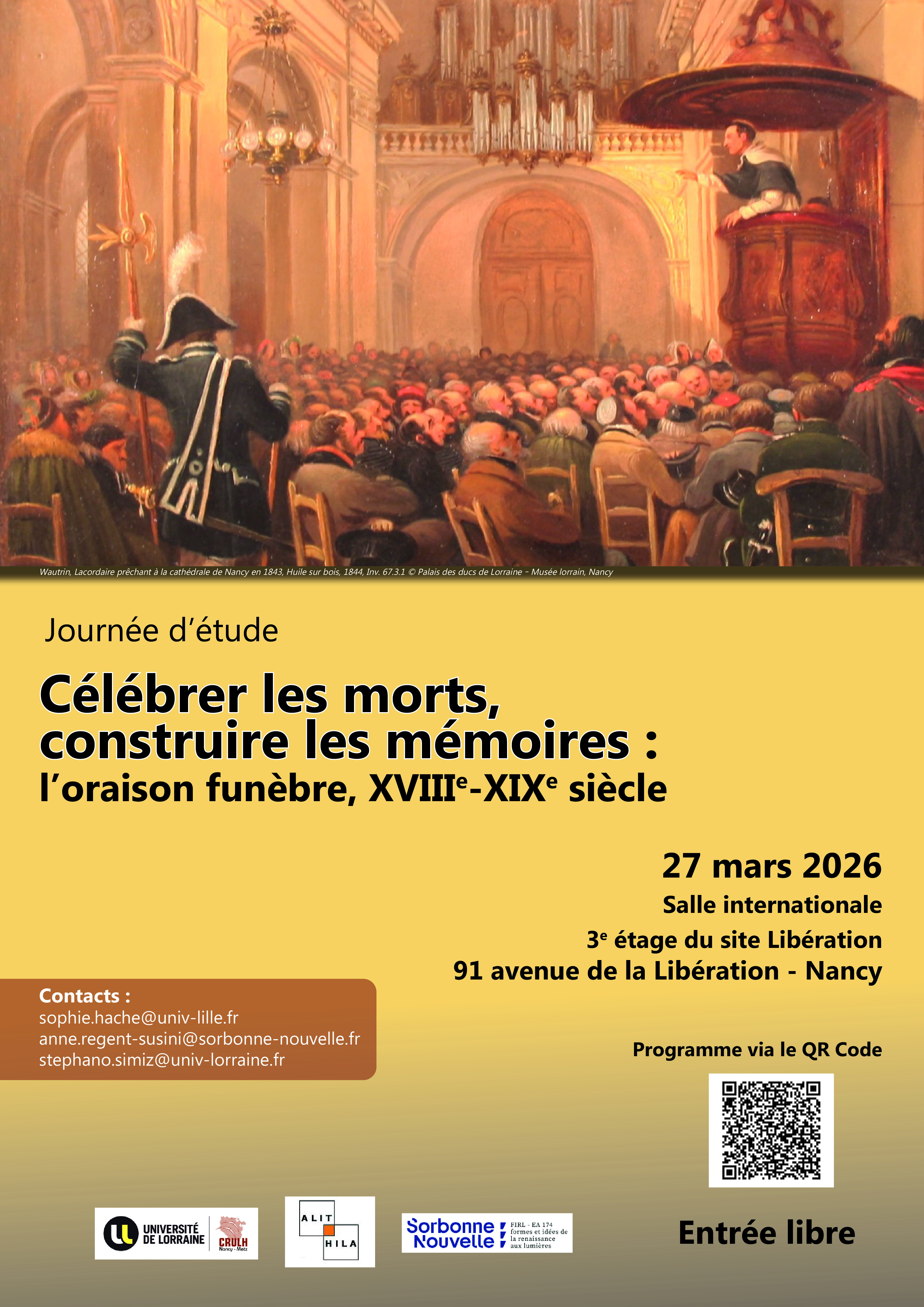 affiche oraison funèbre