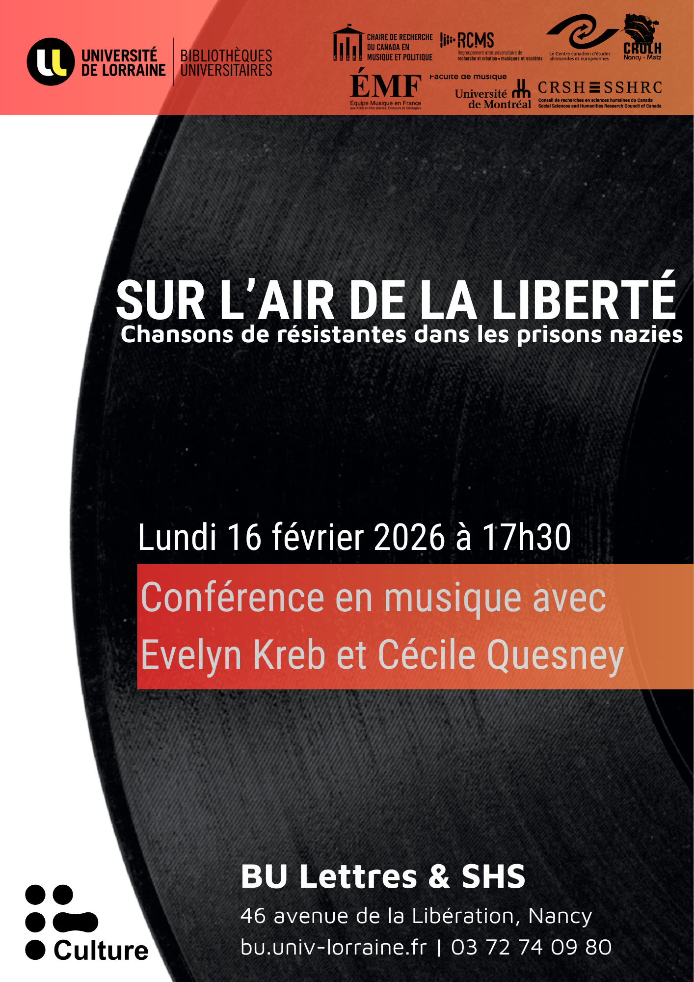 affiche conférence musicologie
