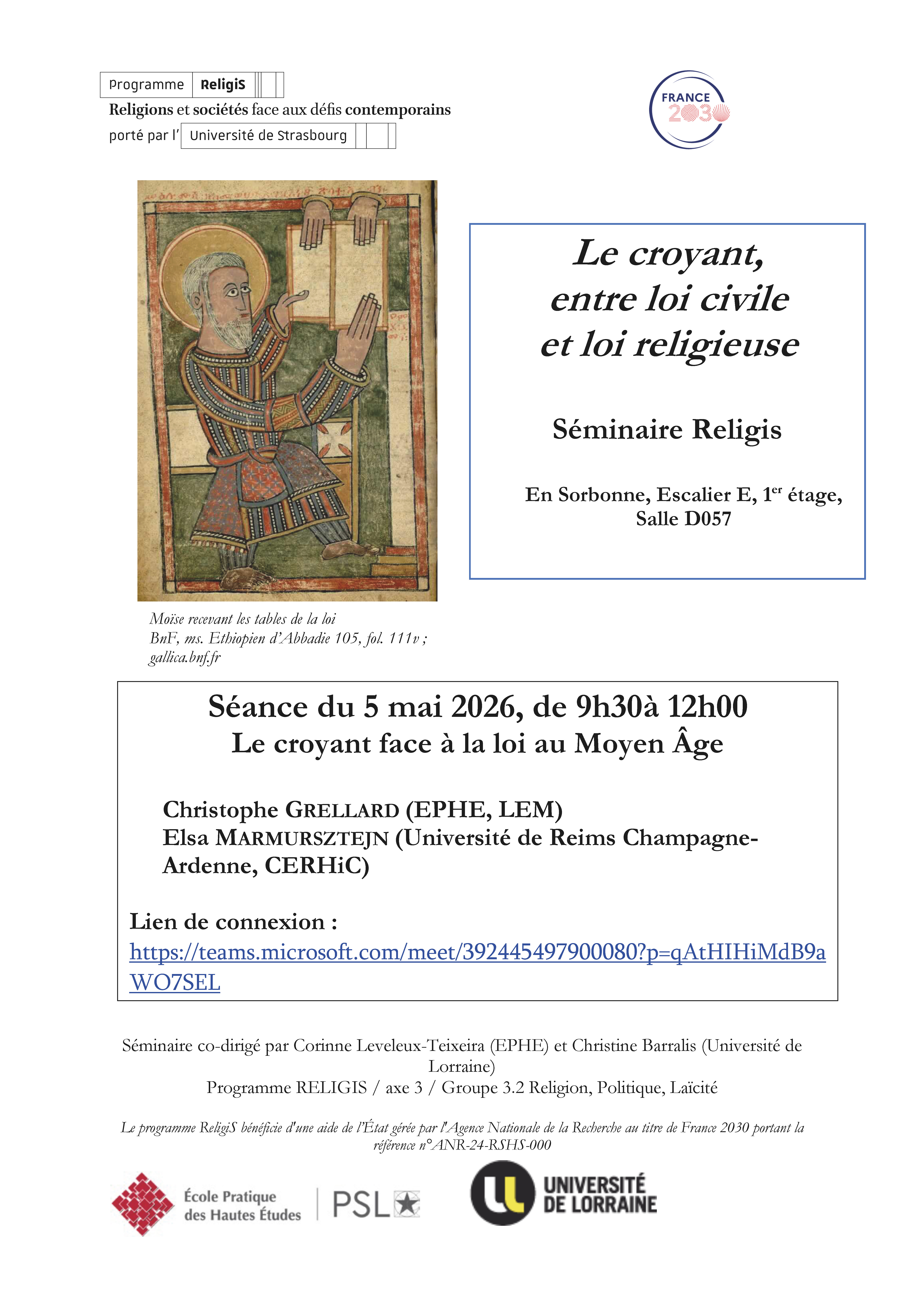 affiche 2e séminaire Religis