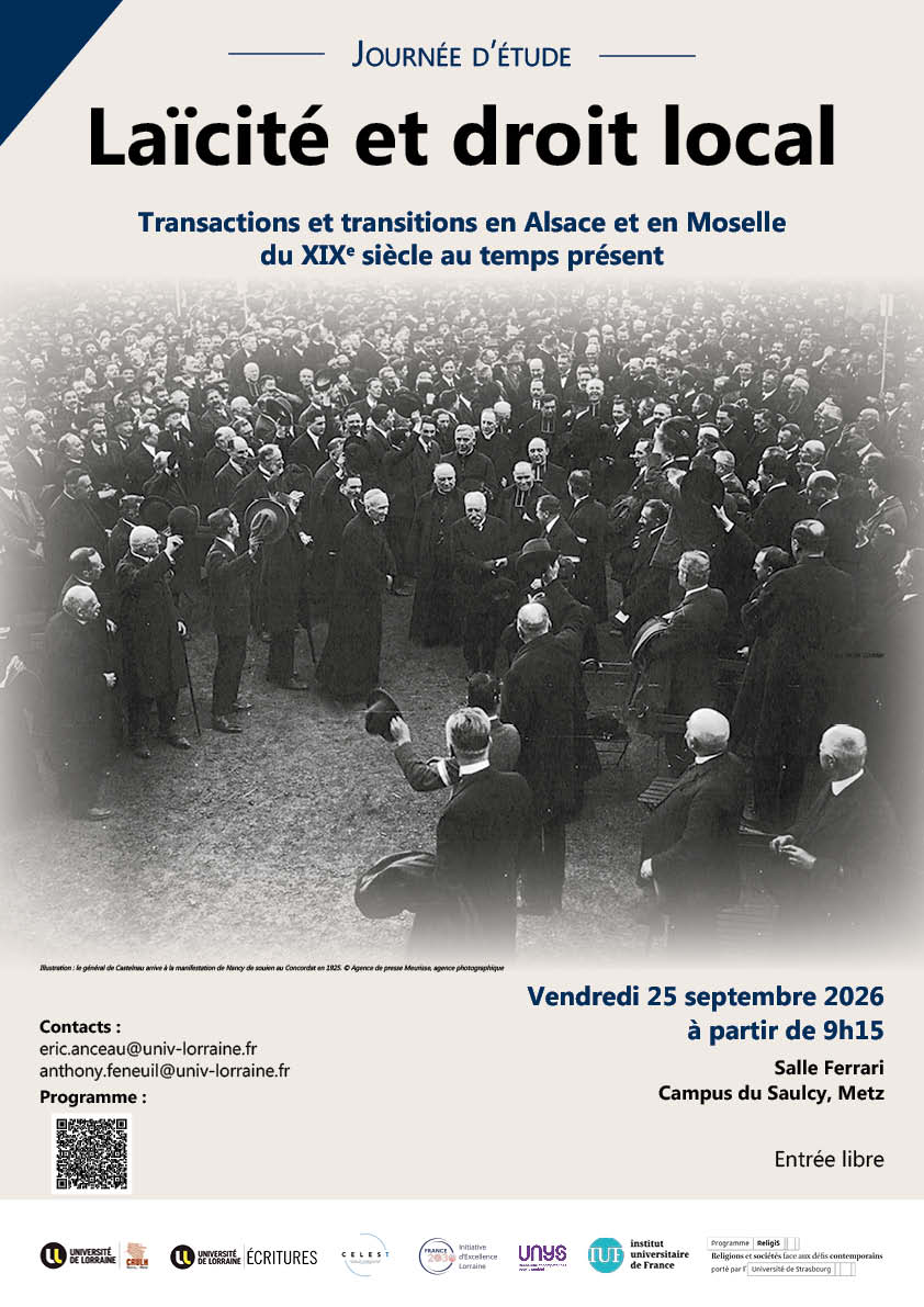 affiche Laïcité et droit local
