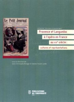 Couverture "Provence et Languedoc à l'opéra en France"