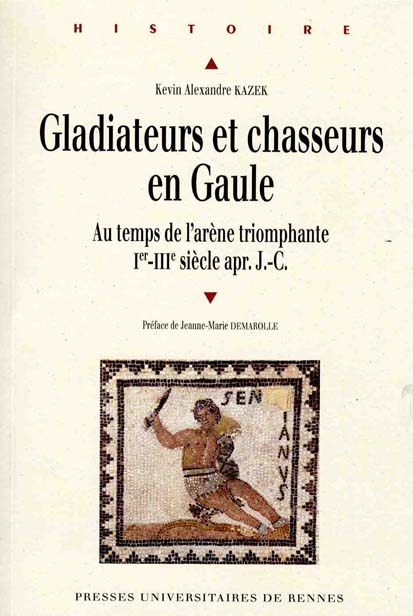 Couverture "Gladiateurs et chasseurs en Gaule"