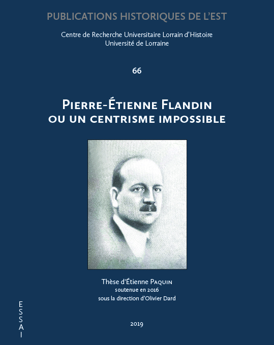 Couverture Pierre-Etienne Flandin
